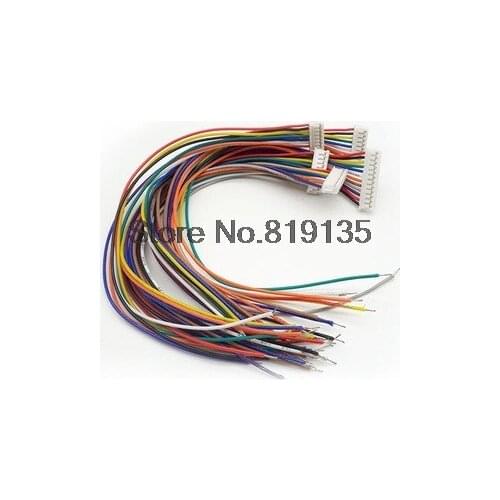 10Pcs Length 150mm Mini Micro ZH 1.5mm 2/3/4/5/6/7/8/9/10 Pin JST Connector Single Plug With Wires Cables 15cm