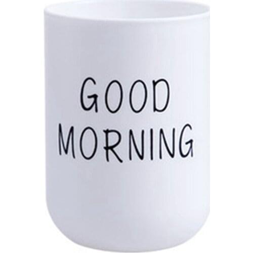 Home Bathroom Toothbrush Toothpaste Holder Round Washing Tooth Cup Pp Drinking Glass Tooth Mug Traveling Camping White CNIM Hot