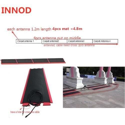Lap counting timing system long range linear 10dbi high gain floor mat uhf rfid antenna long 2-9m cable RP-TNC contector