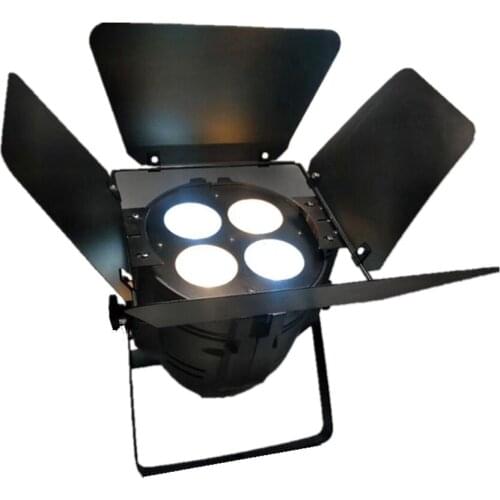 200W LED COB Par Light/Warm White+Cold White Surface Light/4x50W LED Spotlight/4 Eyes COB Stage Effect Lights With Barn Doors