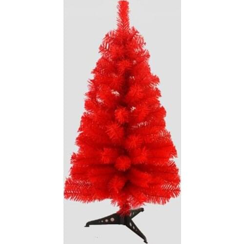0.9m / 90cm Encrypted Red Christmas Tree New Years Gifts Christmas home office decorations