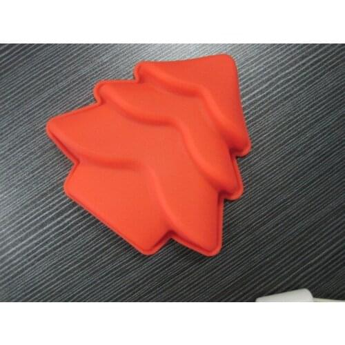 Christmas trees silicone cake mold cake decoration tool Soft and easy mold release kitchen DIY baking xmas 2636