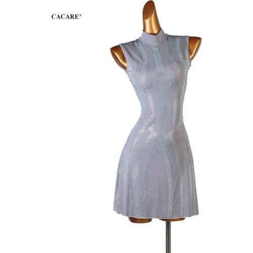 Latin Dance Competition Dancing Dresses Latin Dance Dress Fringe Women Girls Salsa Customize D1025 Backless Dropship CACARE