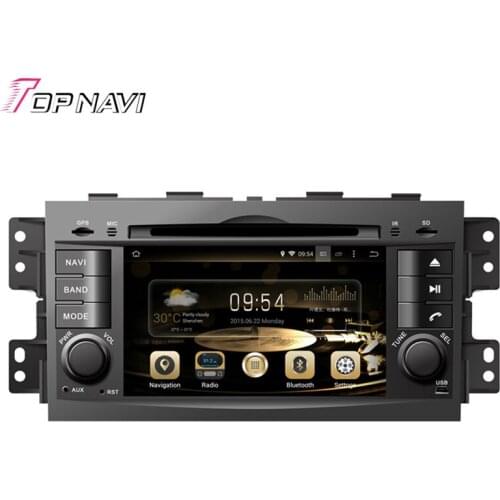 Topnavi 7'' Octa Core 4GB Android 6.0 Car Video Player Auto Audio DVD PC for KIA MOHAVE BORREGO 2008- GPS Navigation Radio