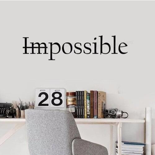 Possible decal (3 sizes available) ~ Removable Vinyl Wall Art Mural Decal Home Decor Letter Quote Sticker 2291