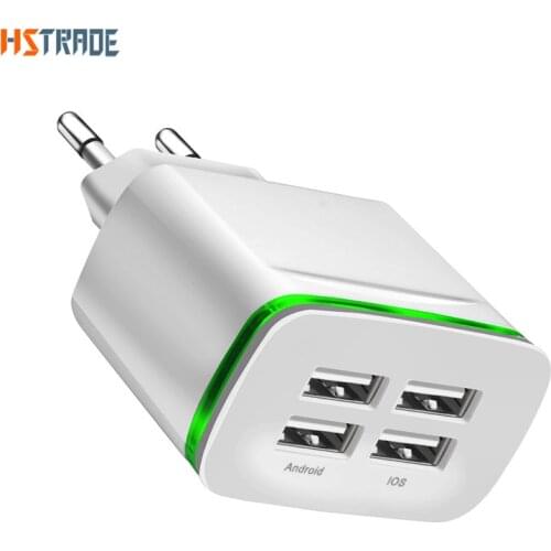 Phone Charger 4 Port USB 4A Max Smart Fast Charger Travel Wall Charger Adapter For iPhone Samsung Xiaomi huawei glory