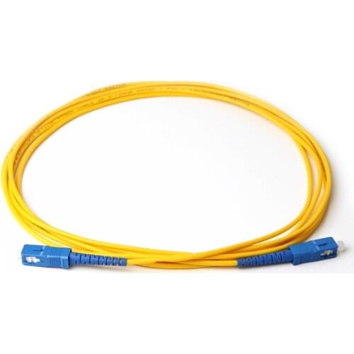 10pcs/lot SC-SC single core fiber jumper fiber optic cable 3 meters SC pigtail Optical fiber connecting tool