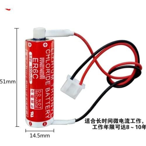 10PCS Brand new original ER6C AA 3.6V F2-40BL FX2N/1N PLC Lithium Battery Universal ER6V