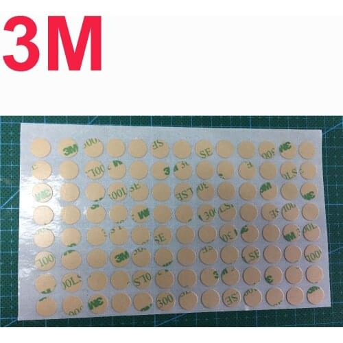 104 stickers/sheet Dia=9mm 3M 300LSE 9495LE Double Sided Adhesive Round Sticker Circle, High Temp. Resist for cell phone button