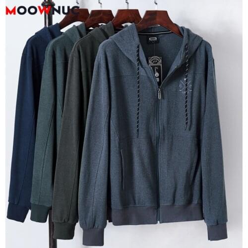 2021 Cardigan Casual Hoodies For Men Sweatshirts Plus Size Spring Autumn Fit Male Sportswear Hombre Fashion Tracksuit MOOWNUC