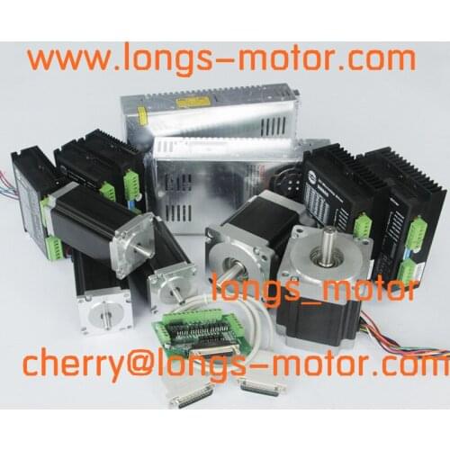 5Axis CNC controller kit nema23 425oz-in 3.0A & nema34 878oz-in 2.0A stepper Motor for CNC MILL/ROUTER