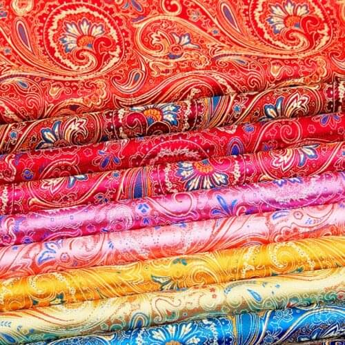 500cm*75cm Pipa filament nylon brocade imitation silk fabrics antique cloth dress costume bridal makeup toast clothing fabric