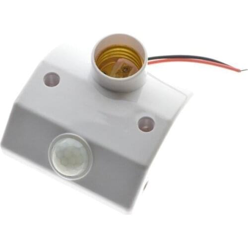 E27 220V Infrared Motion Sensor Automatic Light Lamp Holder Switch Intelligent Light Base