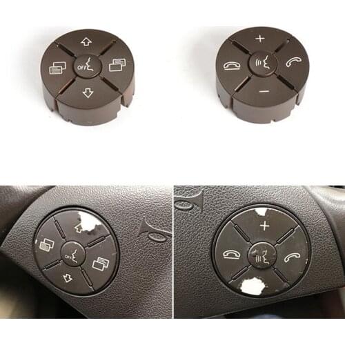 Car Multifunction Audio Steering Wheel Button Cover for Mercedes-Benz W164 W251 ML GL Class 2010-2012 Auto Styling Accessories
