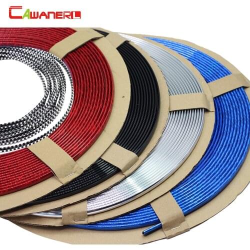 Cawanerl Auto Decoration Strip Car Decorator Chrome Trim Sticker Car-Styling For Dodge Peugeot Citroen Kia Suzuki GMC