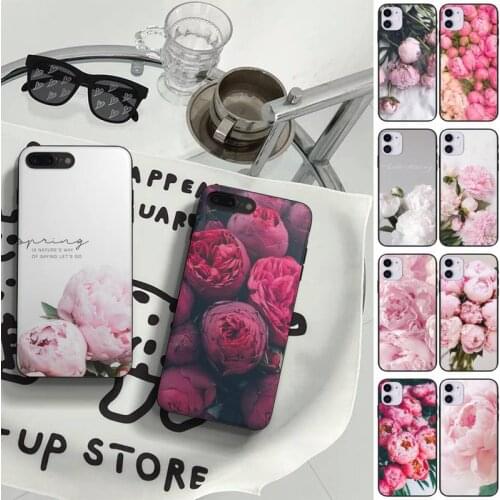 Peony Flower Phone Case Fundas Shell Cover For Samsung A51 A52 A71 A72 A80 A91 A20E A32 A31 A21 A11