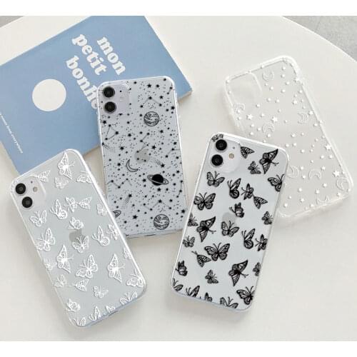Outer Space Planet Phone Case iPhone 12 11 Pro 11Pro Max X XS XR Max 7 8 6 6s Plus 7Plus 8Plus 5 5S SE 2020 TPU Back Cover Shell