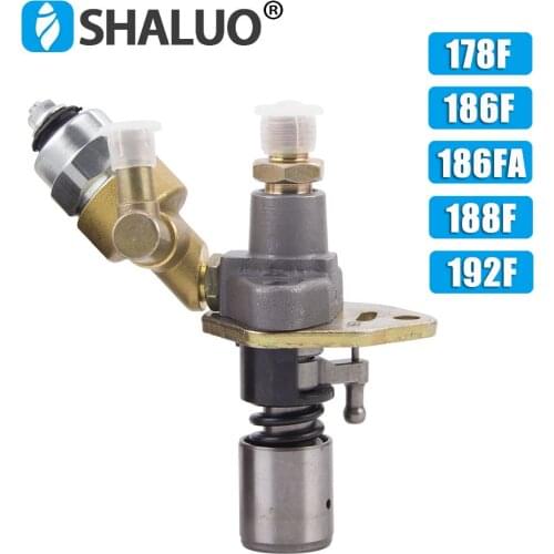 186FA Air Cooled Diesel Engine Electric Oil Pump Fuel Injection Pump Assembly With Solenoid Valve Generador Mute Spare Parts