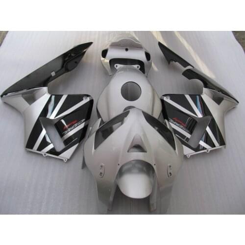 Injection mold motorcycle fairing kit for Honda CBR600RR 2005 2006 black silver plastic fairings set CBR600 RR 05 06 XF16