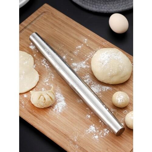 Creative kitchen tools 304 stainless steel rolling pin, household baking tool rolling pin dough dumpling wrapper