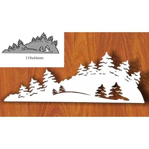 Hill Trees Shape Metal Cutting Die DIY for Scrapbooking Decoration Crafts
