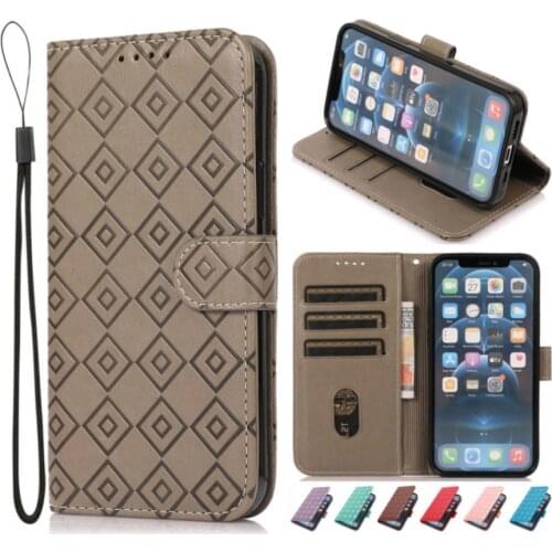 Cute Lattice Case For Motorola Moto Edge 20 Pro G10 G20 G30 E6 One Macro E6S E7 G9 G8 Power Lite Fast Play Plus Wallet Capa D24G