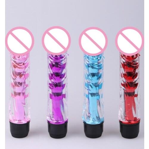 Powerful Multi-Speed Jelly Dildo Vibrator, Waterproof Clear Penis Vibrator, G Spot Stimulator Sex Toys for Woman, Sex Products