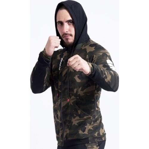 Sports Jacket Men Zipper Sweatershirt Colorful Camouflage Jacket 2020 New Mens Camouflage Hoodeis Running Jackets Trainning Tops