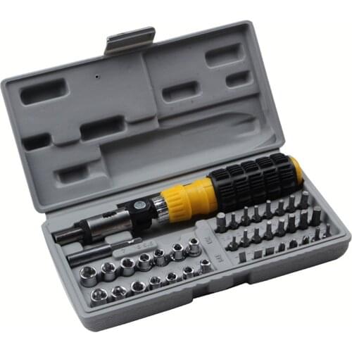 41Pcs/Set Screwdriver Bit Tool Kit Socket Wrench Screw Driver Household Combined Sleeve Service Repair Hand Tools