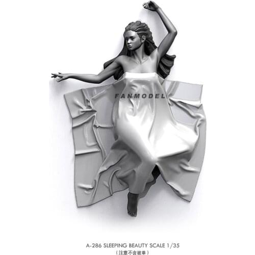 1/35 Resin model kits figure beauty colorless and self-assembled (Without quilt) A-286