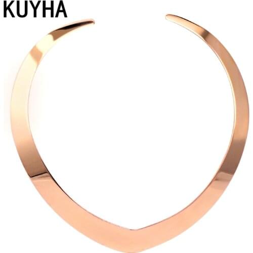 Heart Necklaces Romantic Statement Metal Choker Chain Collar Fashion Jewelry For Women/Men Valentines Day Present