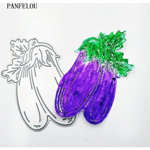 PANFELOU harvest eggplant metal craft paper die cutting dies Scrapbooking/DIY Thanksgiving Day Easter Embossing mould cards