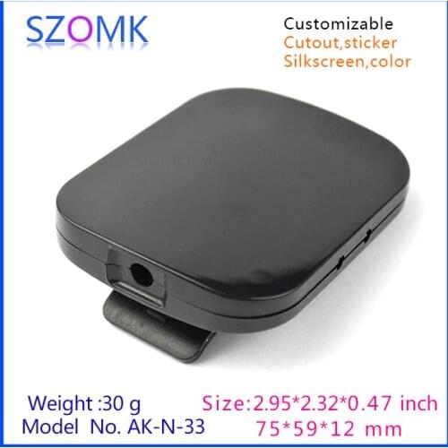 Portable small speaker mini radio card usb flash drive walkman audio enclosure (10 pcs) 75*57*12mm plastic handheld enclosure