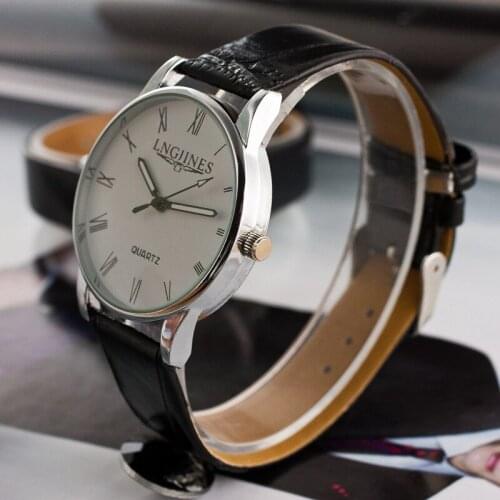 Casual Men And Women Fashion Quartz Watch Couple Watch Belt Snap Type Simple Business Banquet Party