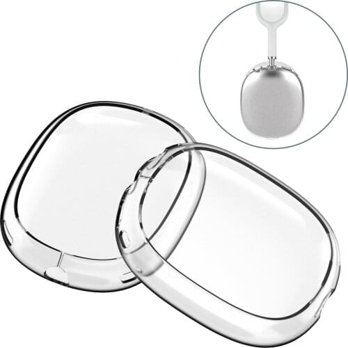 Transparent Headphones Cup Cover For AirPods Max, Dustproof Anti-scratch Headphone Cups Protective Case TPU Shell Accessories