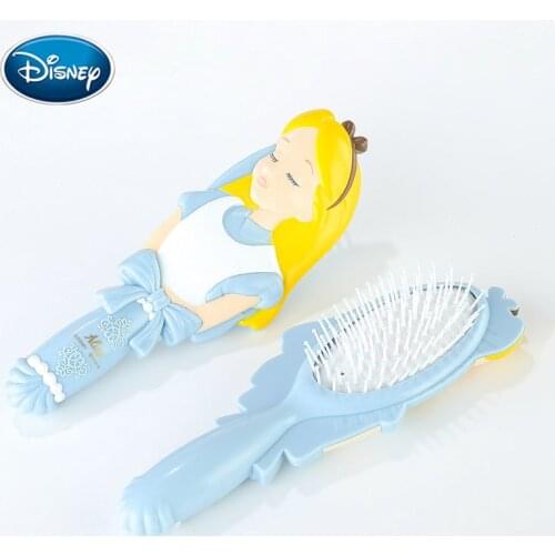 Disney Princess 3D Comb Anti-Static Air Cushion Hair Care Brushes Baby Girls Dress Up Makeups Toy Gifts