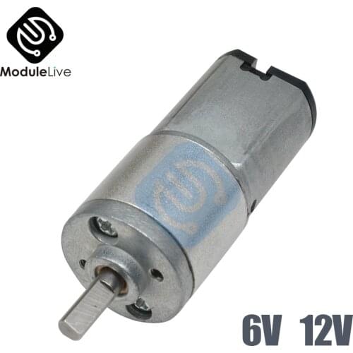 16GA-030 DC 6V 12V 30 60 100 150 200 300 RPM Micro Speed Gear Motor Reduction Gear Motors With Metal Gearbox Wheel Diy