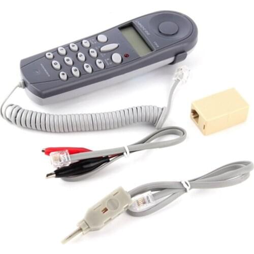 Telephone Phone Line Network Cable Tester Butt Test Tester Lineman Tool Cable
