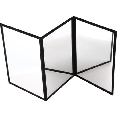 Three Way Practice Mirror Magic Props Practice Poker Coin Tricks Magic Props Accessories Stage Magic Practice