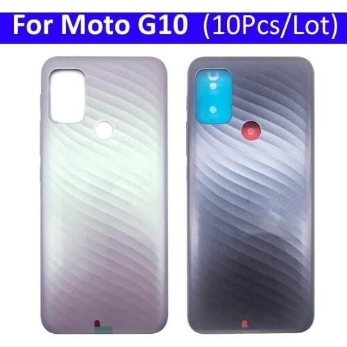 10Pcs/Lot, Back Rear Cover For Motorola Moto G10 Battery Door Housing Battery Back Cover
