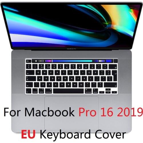 EU Layout Keyboard Protector for Macbook Pro 16 2019 A2141 Keyboard Cover Silicon For Macbook Pro 16 A2141 Keyboard Skin