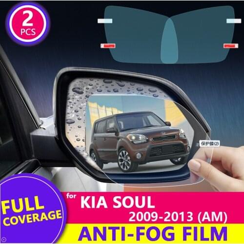Full Cover Rearview Mirror Anti-Fog Film for Kia Soul 2009~2013 AM Protective Rainproof Film Car Accessories 2012 2011 2010