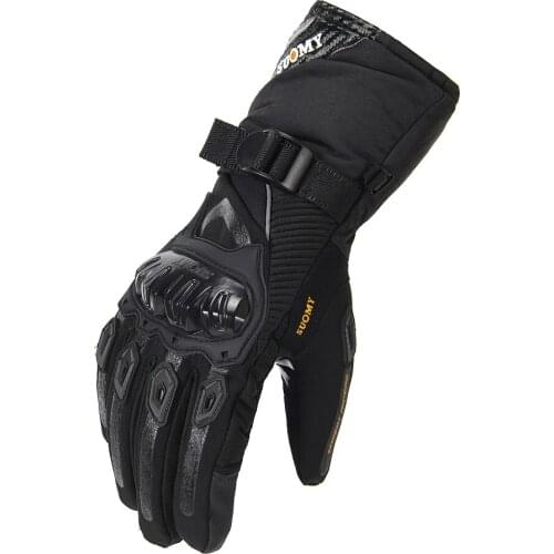 SUOMY Winter Motorcycle Gloves 100% Waterproof Windproof Gant Moto Gloves Touch Screen Guantes Moto Motorbike Riding Gloves