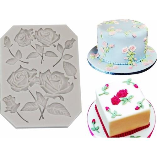 1 PC Flower Shaped Silicone Cake Decorating Tool Cake Mold Baking Tool Sugarcraft Mold Chocolate Clay Mould