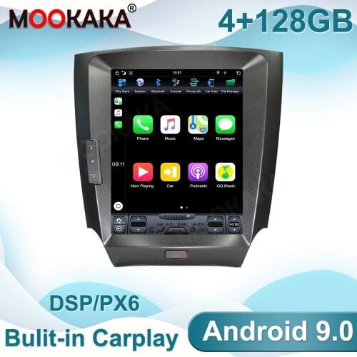 4GB+128GB For Lexus IS 2005-2012 Android 9.0 Multimedia Radio Car GPS Navigation Player Auto Stereo Head Unit Carplay DSP