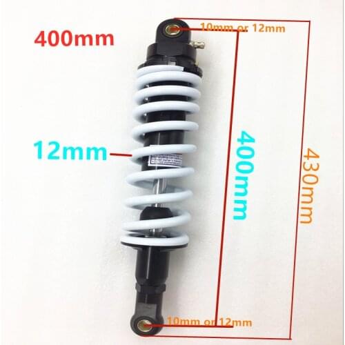 900lbs 12mm spring 370mm 380mm 400mm motorcycle Shock Absorber for YAMAHA HONDA SUZUKI KAWASAKI TRAIL DIRT BIKE QUAD ATV
