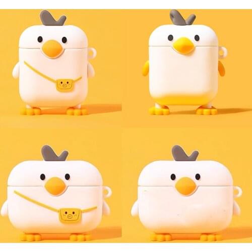 For Airpods Pro Case Silicone Duck Cartoon Cover For Wireless Airpods Case Cute Earphone Headphone Case For Apple Airpods Pro