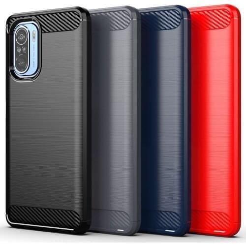 For Cover Xiaomi Poco F3 Case Poco F3 Shockproof Bumper Soft TPU Silicone Brushed Smooth Phone Back Cover Poco F3 F2 Pro Case
