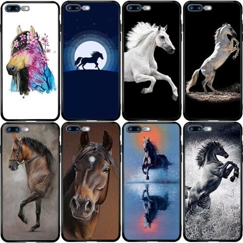 Cover Case for Xiaomi Redmi Note 6 7 9 8T 10T 9S 9A 8A A3 A2 A1 Pro Lite Black Shark Mix Max Dappled Black Horse