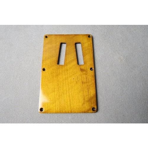 Wooden Maple wood electric guitar rear splayed groove #348